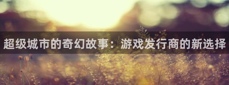 新宝GG官网怎么注册账号：超级城市的奇幻故事：游戏发行商的新选择