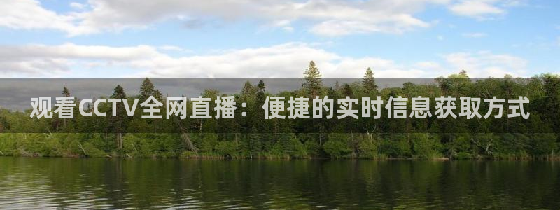 nba赛程黑白直播nba：观看CCTV全网直播：便捷的实时信息获取方式